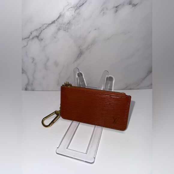 Louis Vuitton Handbags - Authentic Camel Brown LV Epi Key Ring Pouch EUC